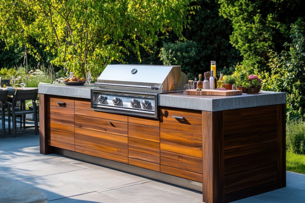 Stylish Outdoor Kitchen Island