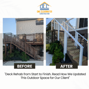 Deck Rehab Project with Safer Stairs, Stronger Structure