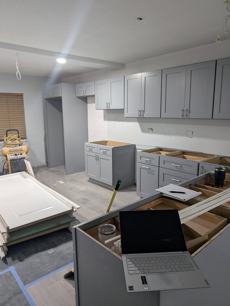 Cramped first-floor condo kitchen before demo