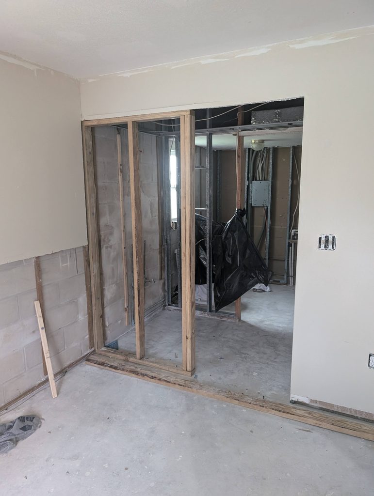 Cramped first-floor condo kitchen before demo