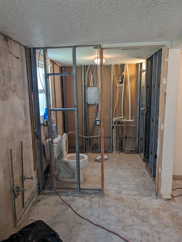 Cramped first-floor condo kitchen before demo